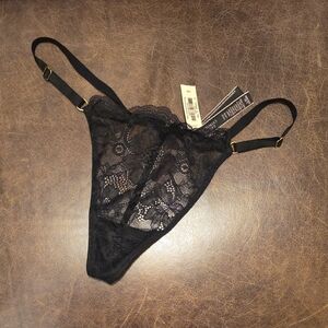 Victoria's Secret Black Lace Panty
